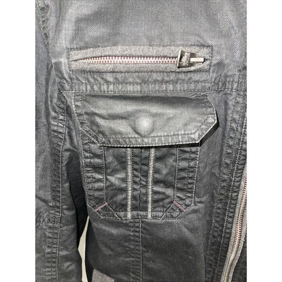 buckle black mens long sleeve zip up jacket fit no 48 size Small - Picture 4 of 12